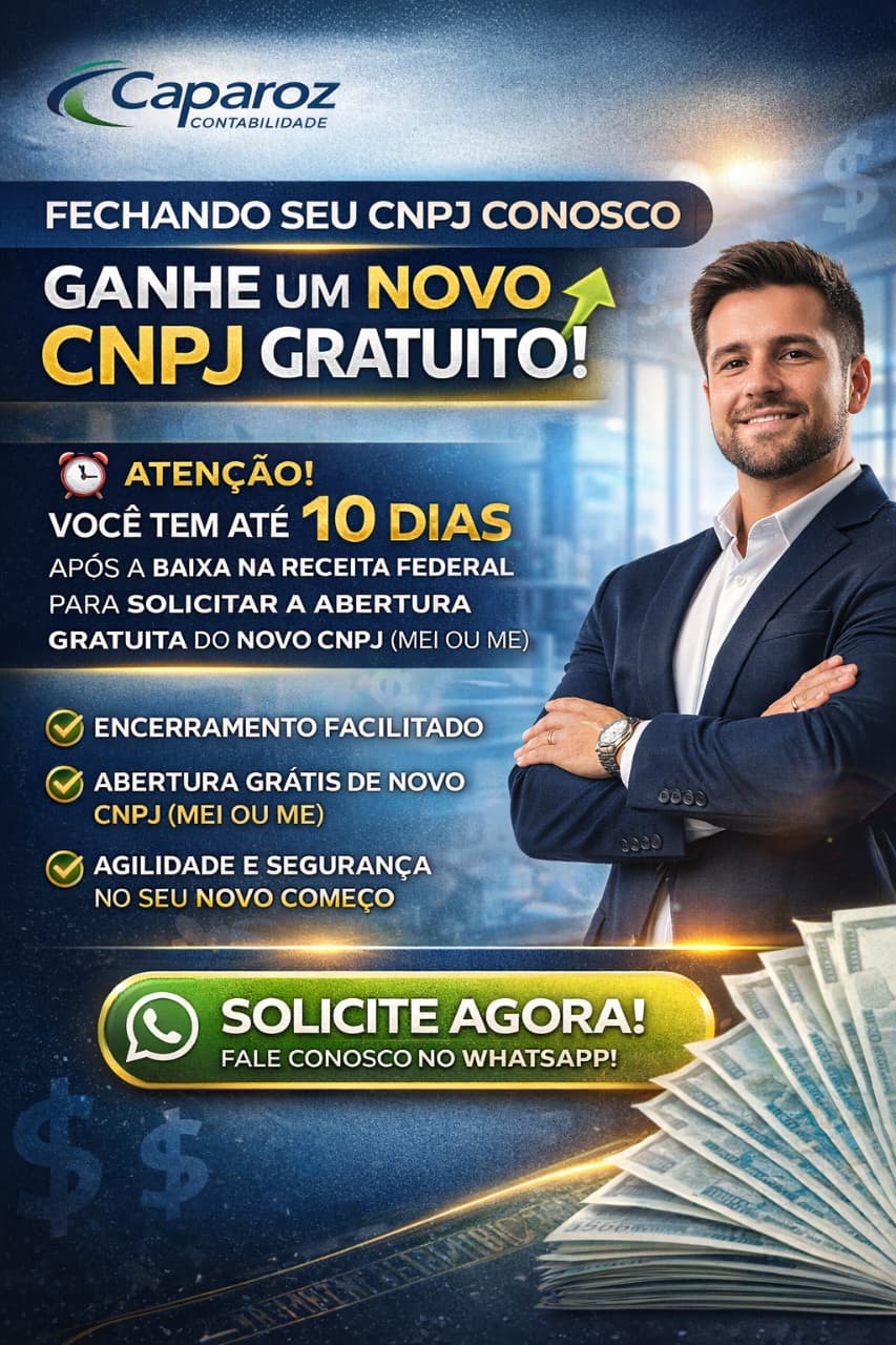 Oferta: Ganhe um novo CNPJ gratuito